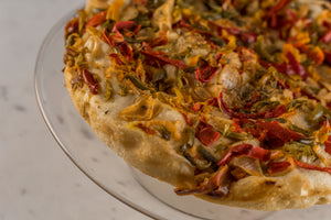 Focaccia  with Peppers & Onions