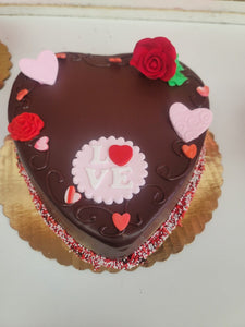 Heart shaped Chocolate Ganache Cake