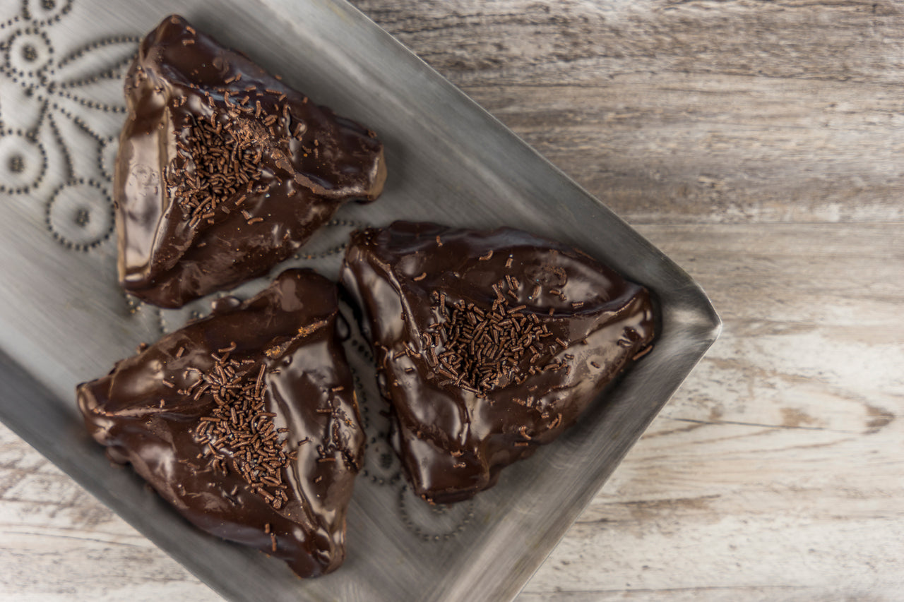 Chocolate Covered Large Hamantaschen 4-Pack