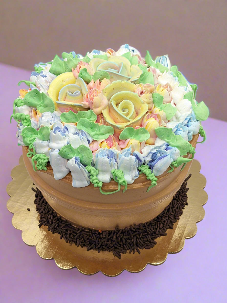 Mother's Day Flower Pot Cake