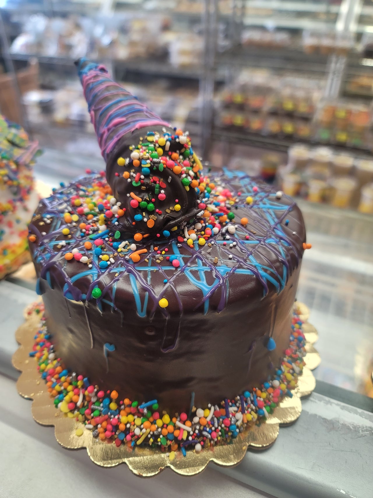 Purim  Festive Ice Cream Cone Cake