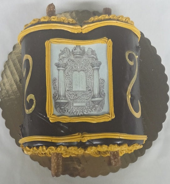 Torah-shaped Cake
