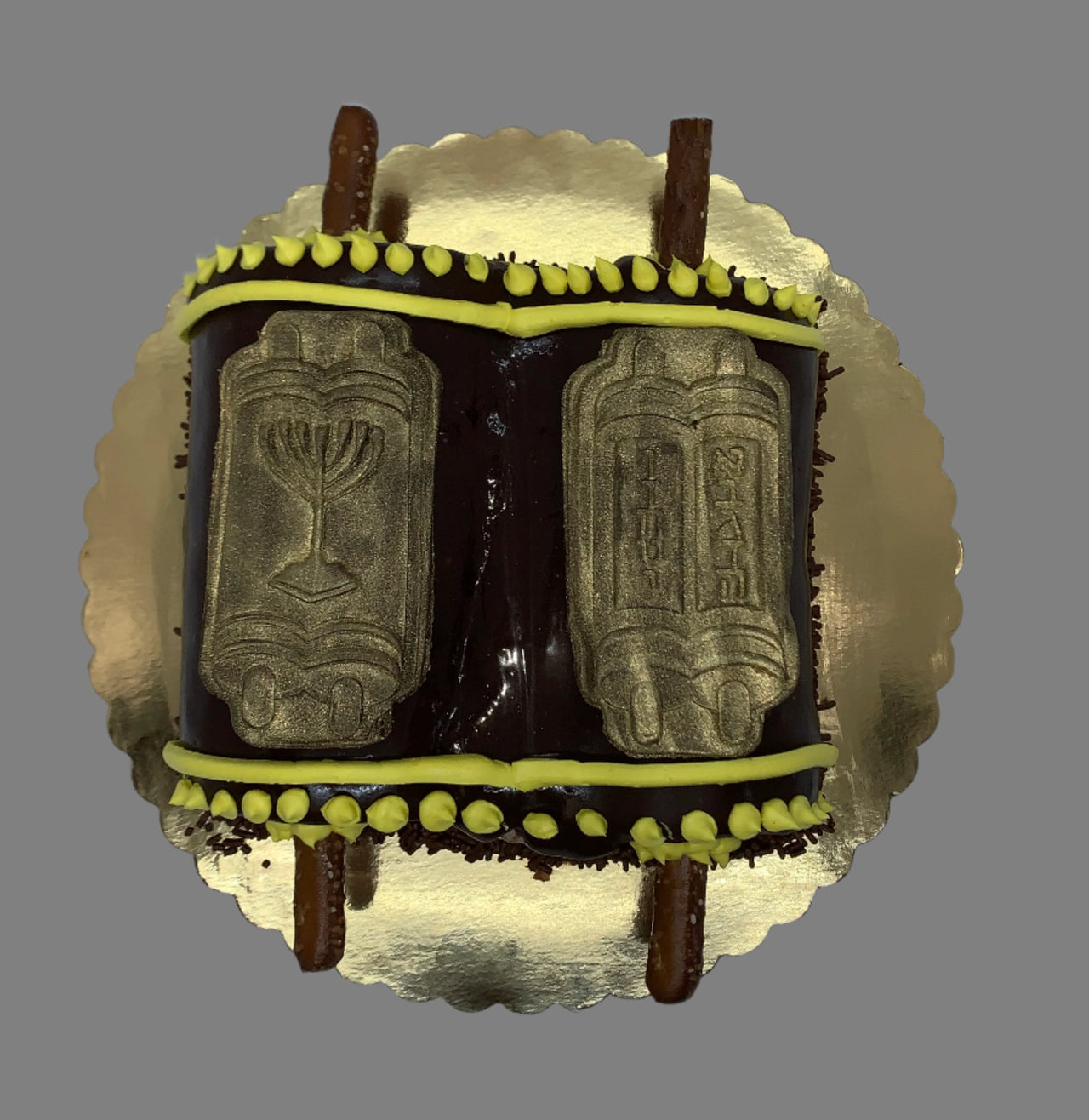 Torah-shaped Cake