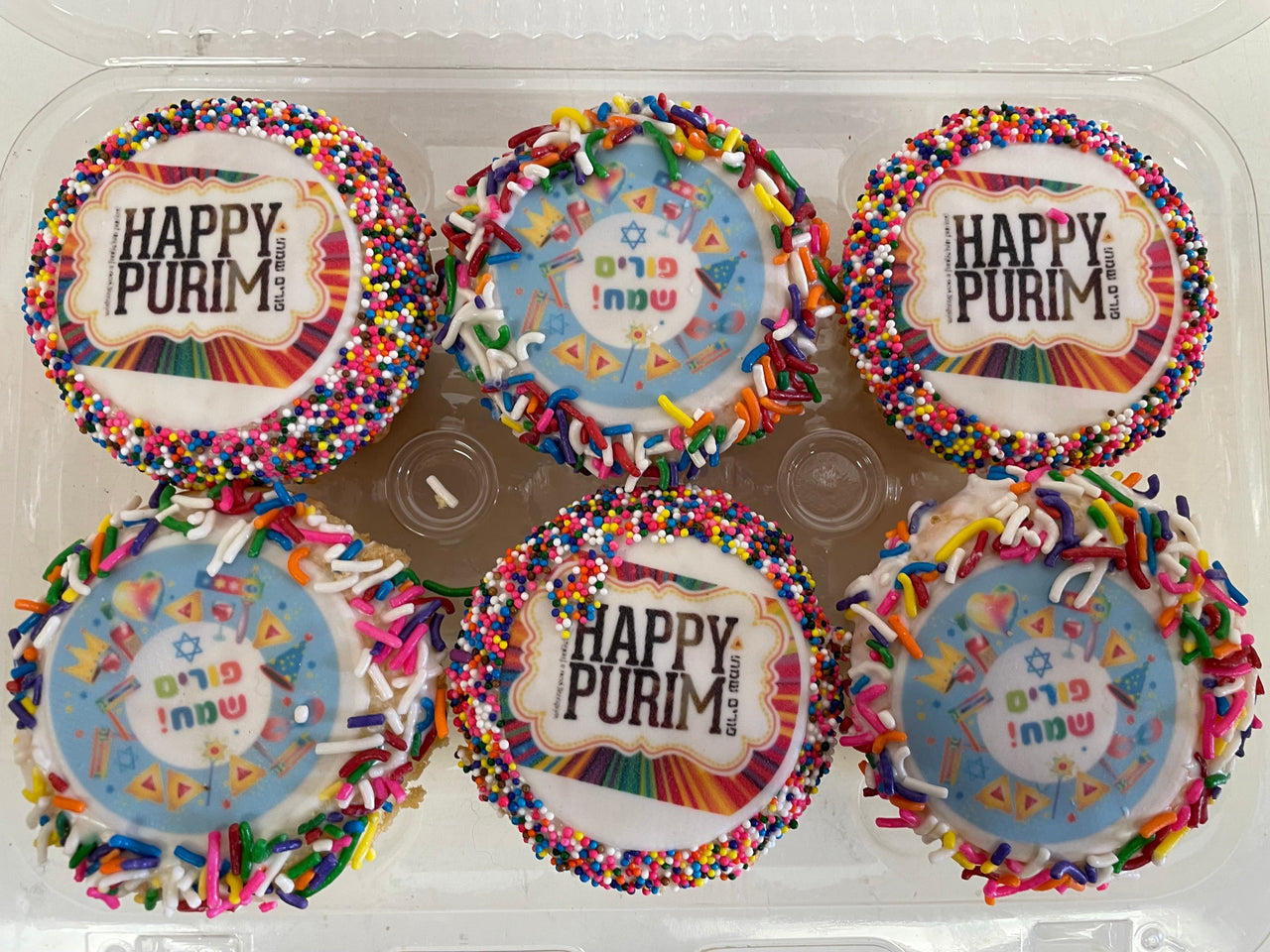 Purim Cupcakes 6-Pack